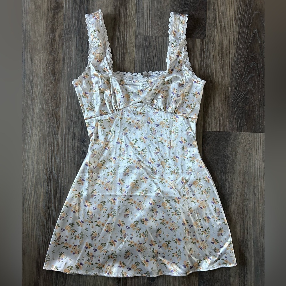 Princess Polly Floral Lace Trim Dress